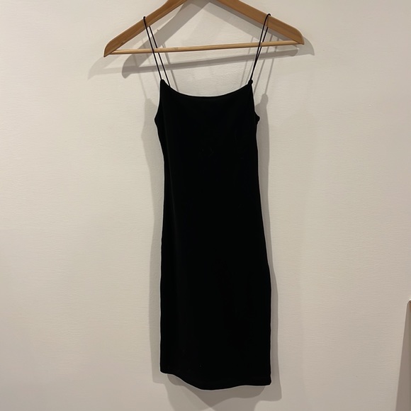 Zara black fitted mini dress size small - Picture 4 of 7